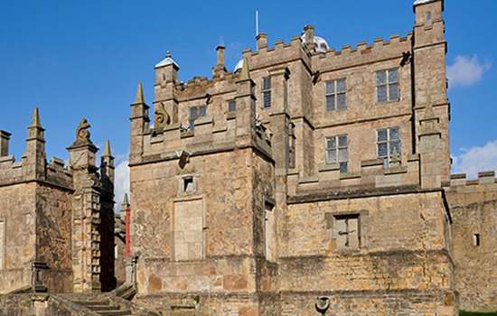 The grand stone, square Little Castle at Bolsover Castle